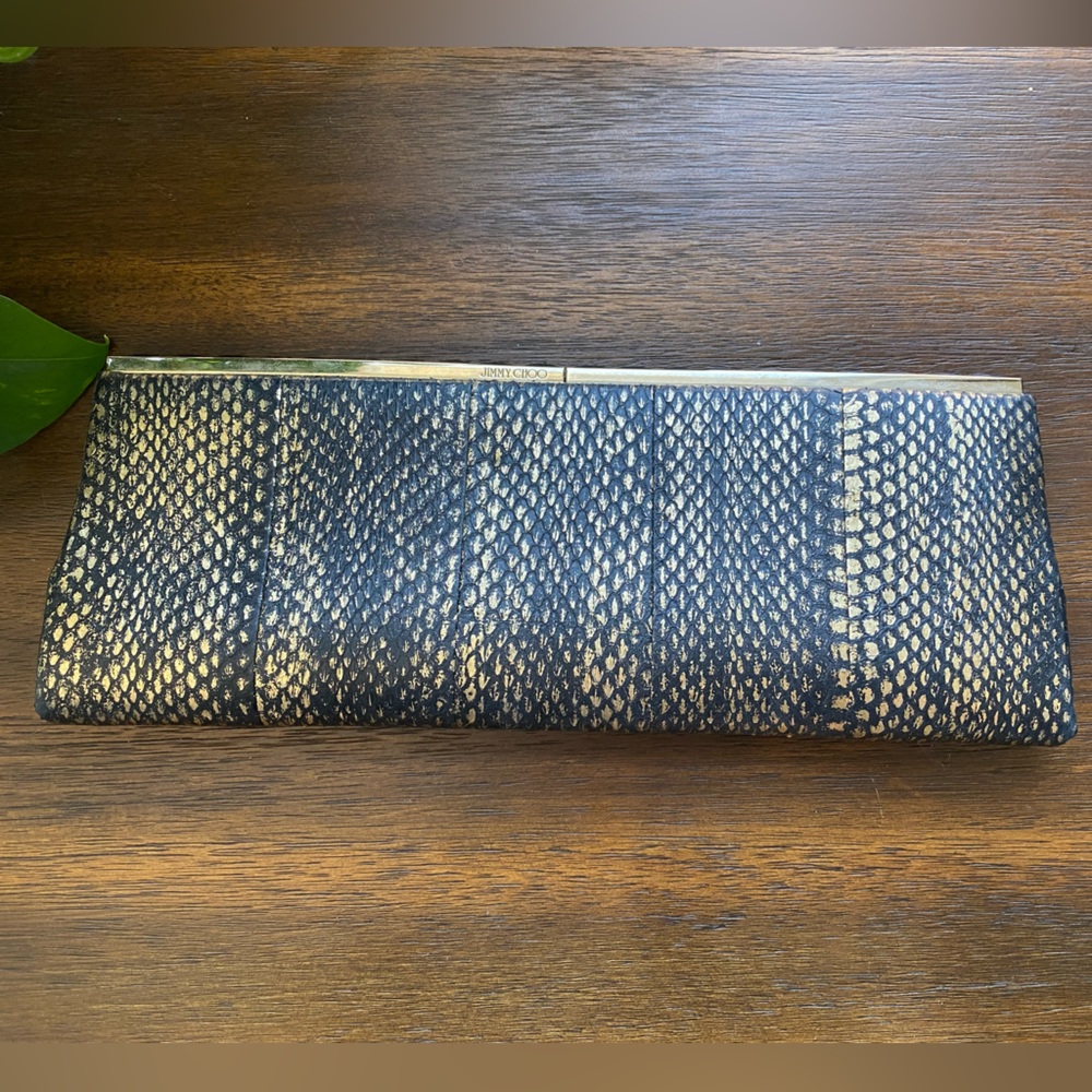 Jimmy Choo Ciggy Metallic Clutch